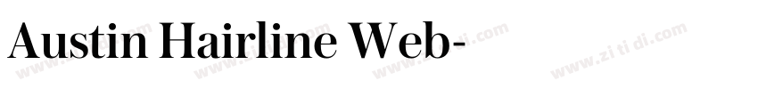 Austin Hairline Web字体转换